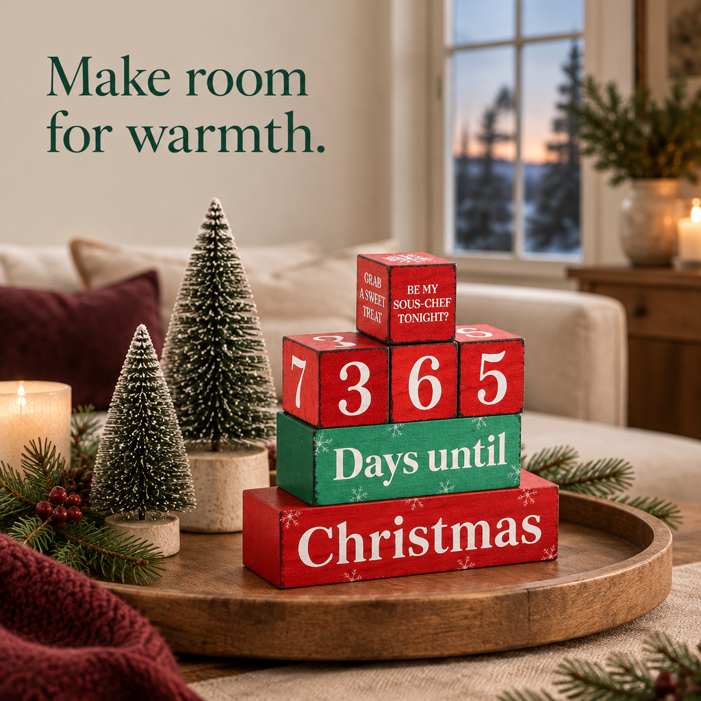365 Days Christmas Countdown Set – 7 Pieces — in use