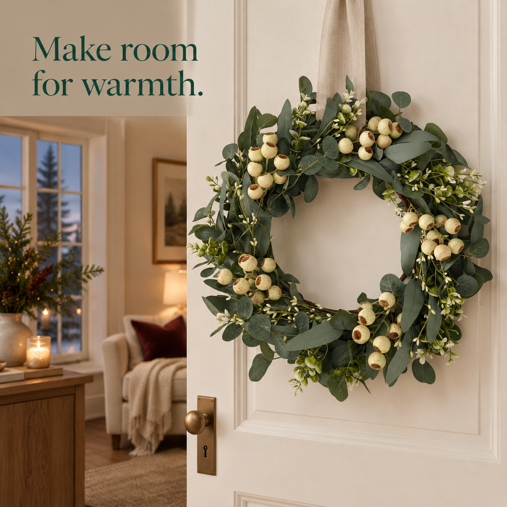 Eucalyptus Wreath – 20 in — in use