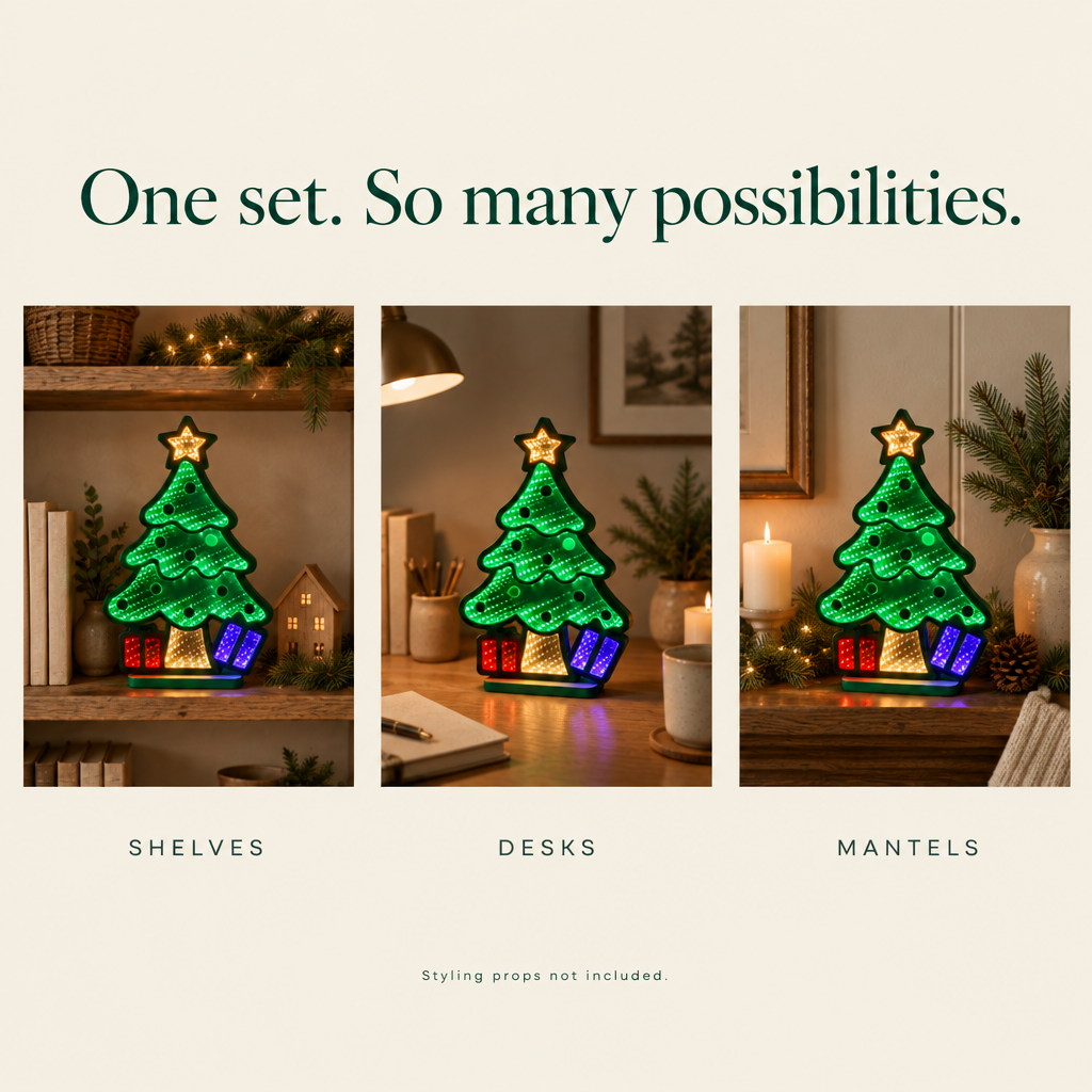 Christmas Tree Infinity Mirror Light — possibilities