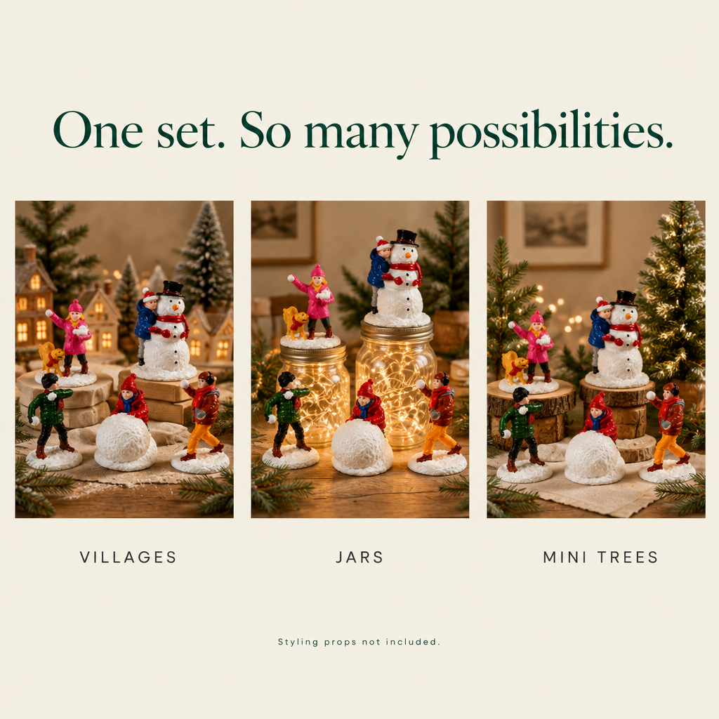Christmas Village People Figurines – 5 Pieces — possibilities