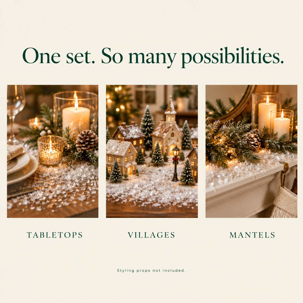 Artificial Decorative Snow Flakes for Christmas Displays — possibilities