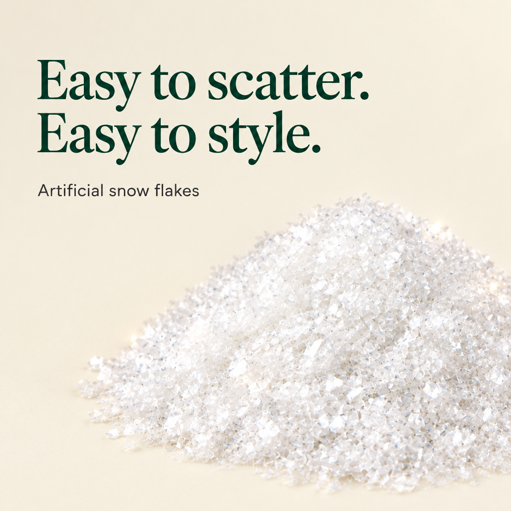 Artificial Decorative Snow Flakes for Christmas Displays — details
