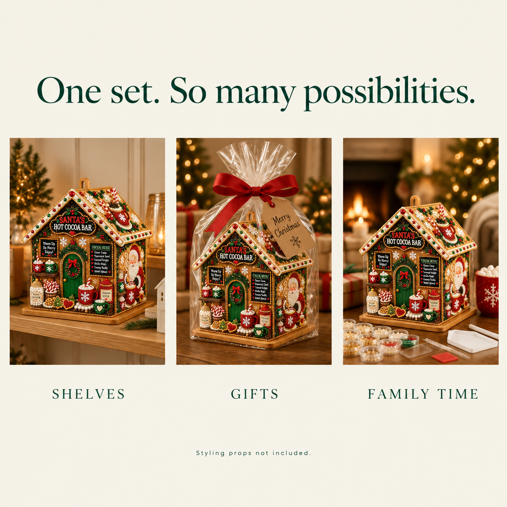 3D Christmas House Diamond Art Craft Kit — possibilities