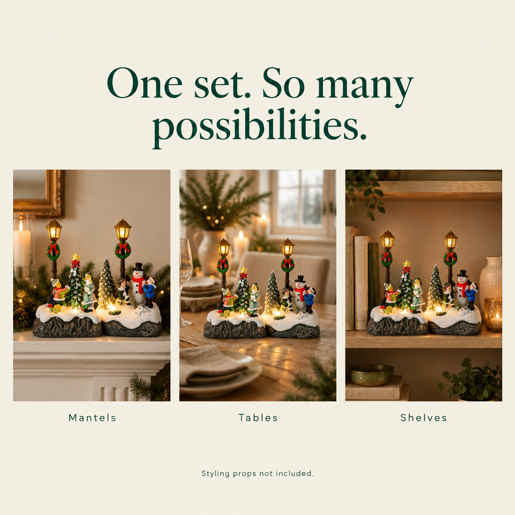 Lighted Village Scenes – 2 Pack — possibilities
