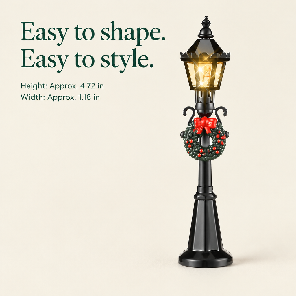 Miniature Village Street Lamps – 4 Pack — details