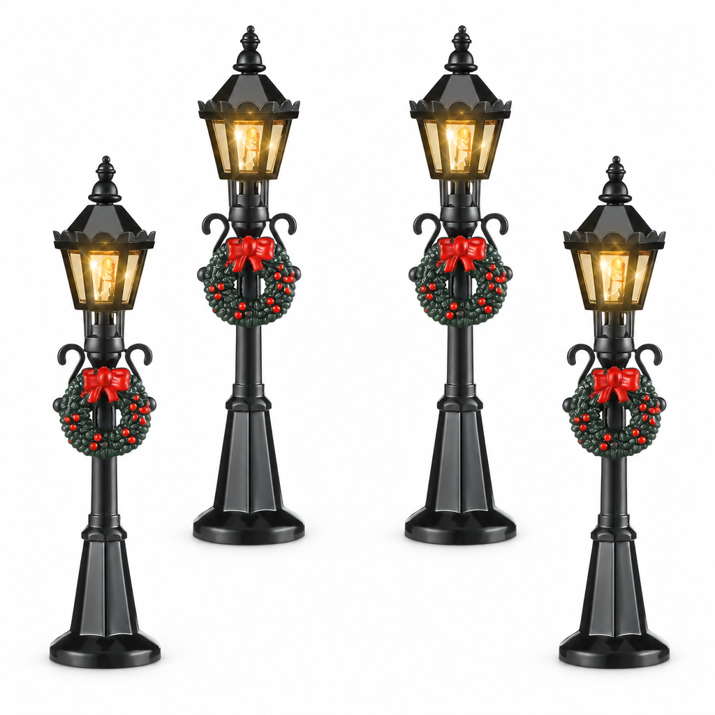 Miniature Village Street Lamps – 4 Pack — product