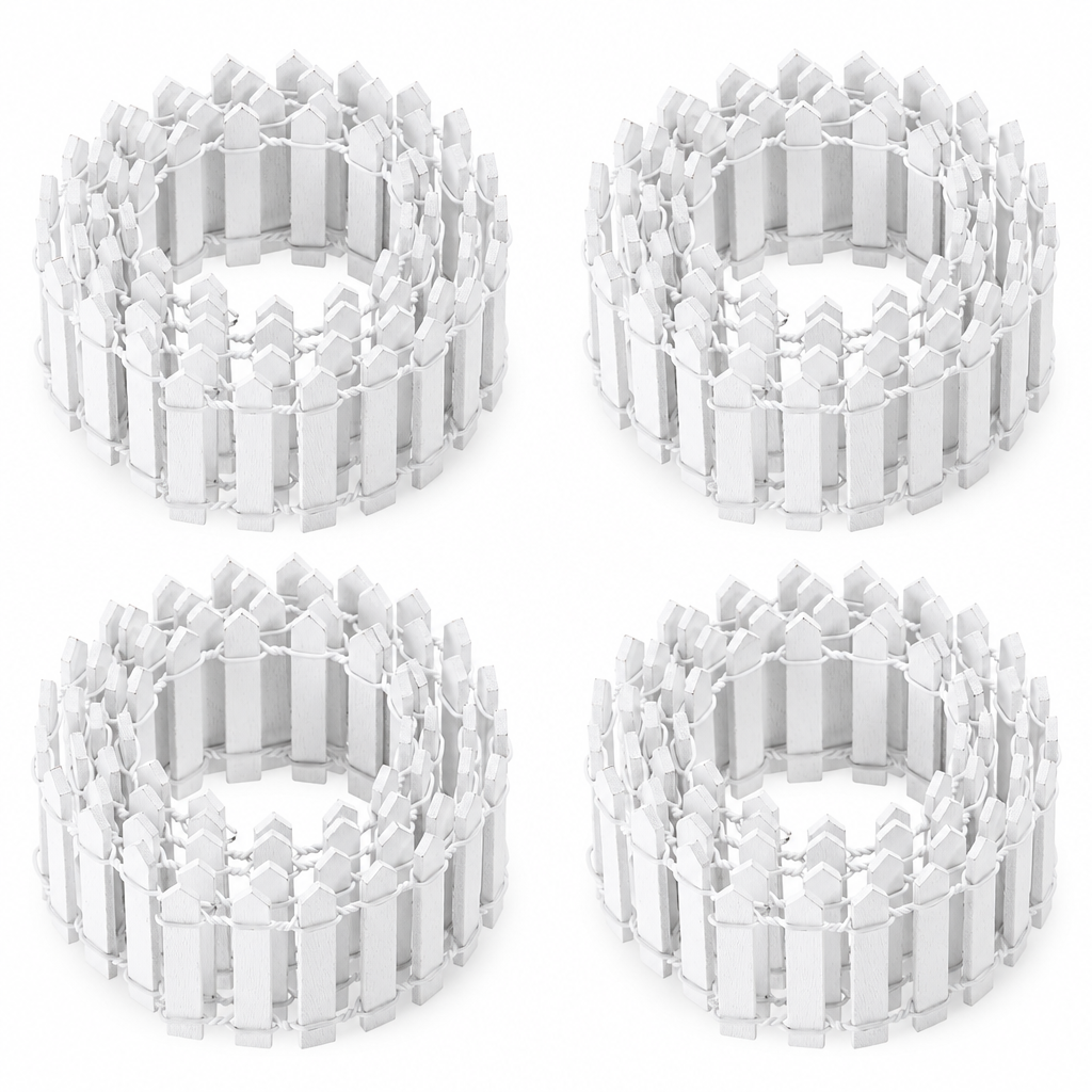White Picket Village Fences – 4 Pack, 35 in — product