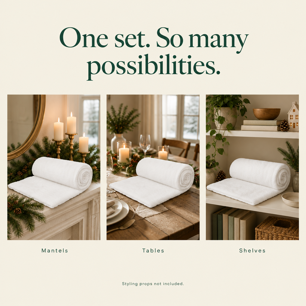 Thick Fluffy Snow Blanket – 3 × 8 ft — possibilities