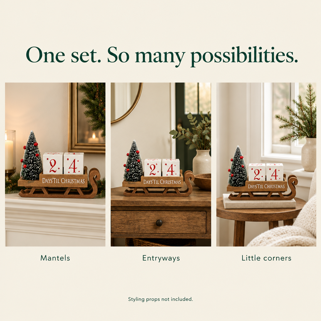 Santa Sleigh Christmas Countdown – 99 Days — possibilities