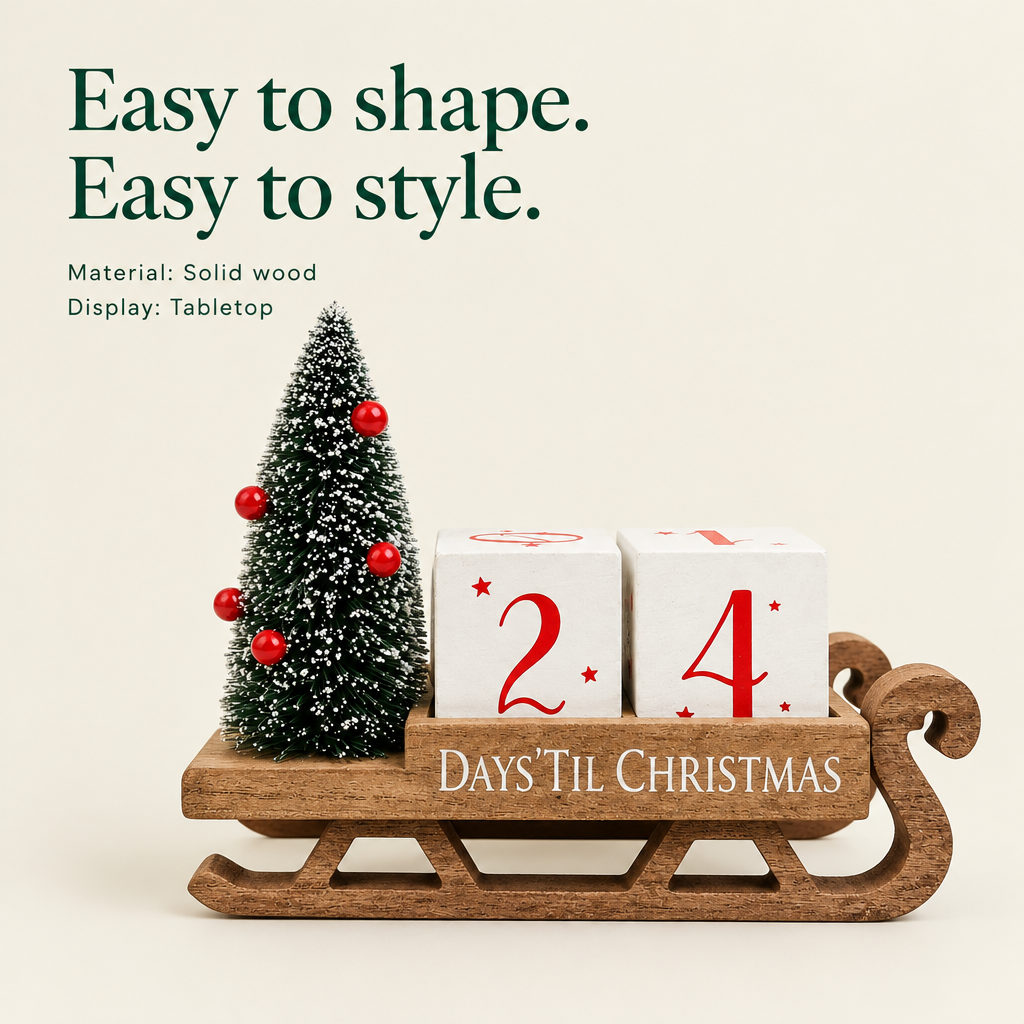 Santa Sleigh Christmas Countdown – 99 Days — details