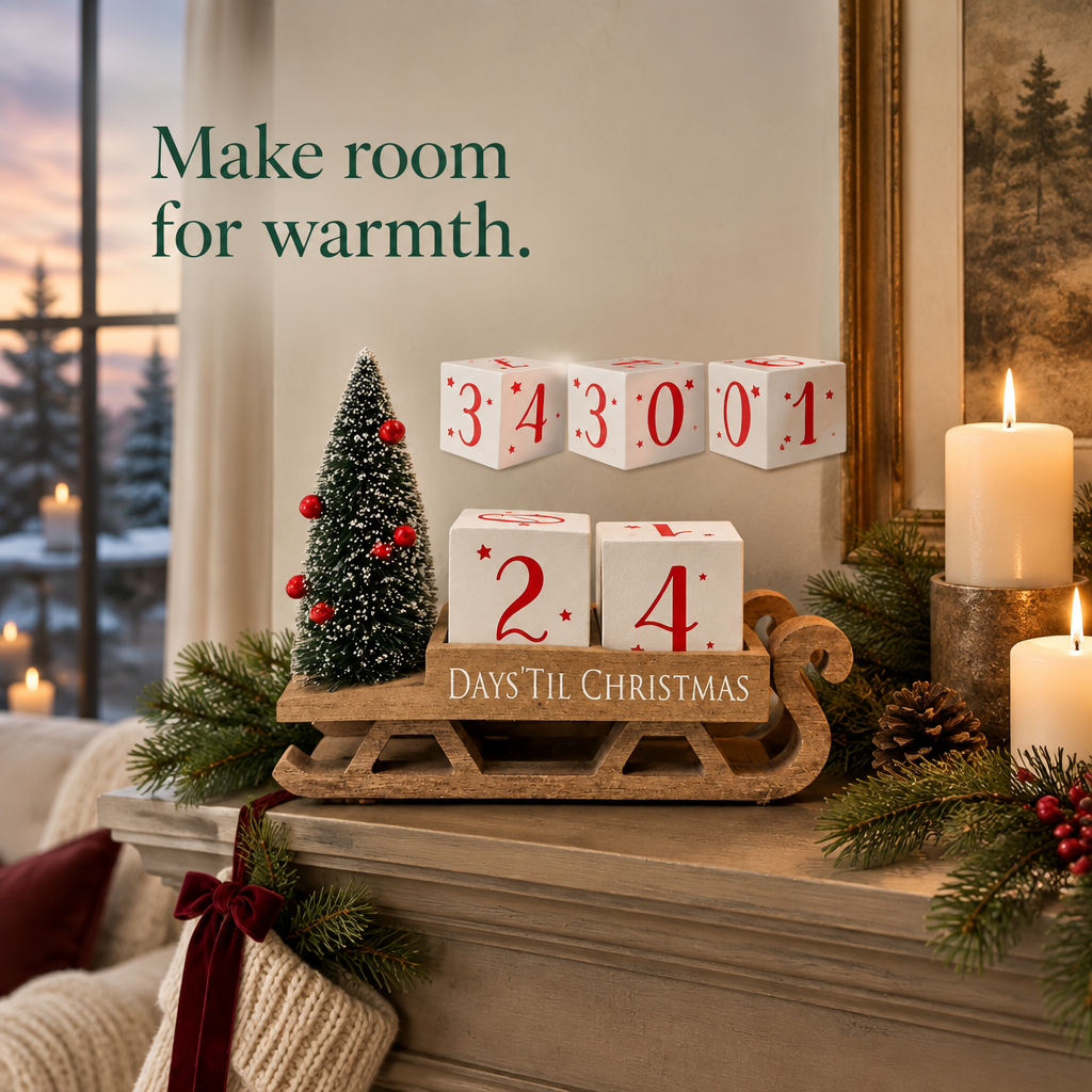 Santa Sleigh Christmas Countdown – 99 Days — in use