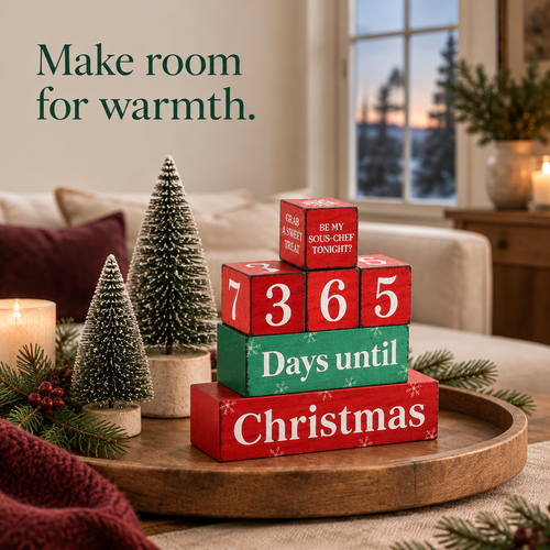 365 Days Christmas Countdown Set – 7 Pieces — in use