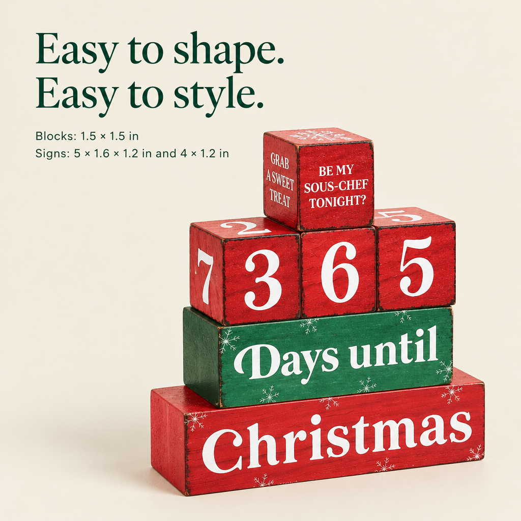 365 Days Christmas Countdown Set – 7 Pieces — details