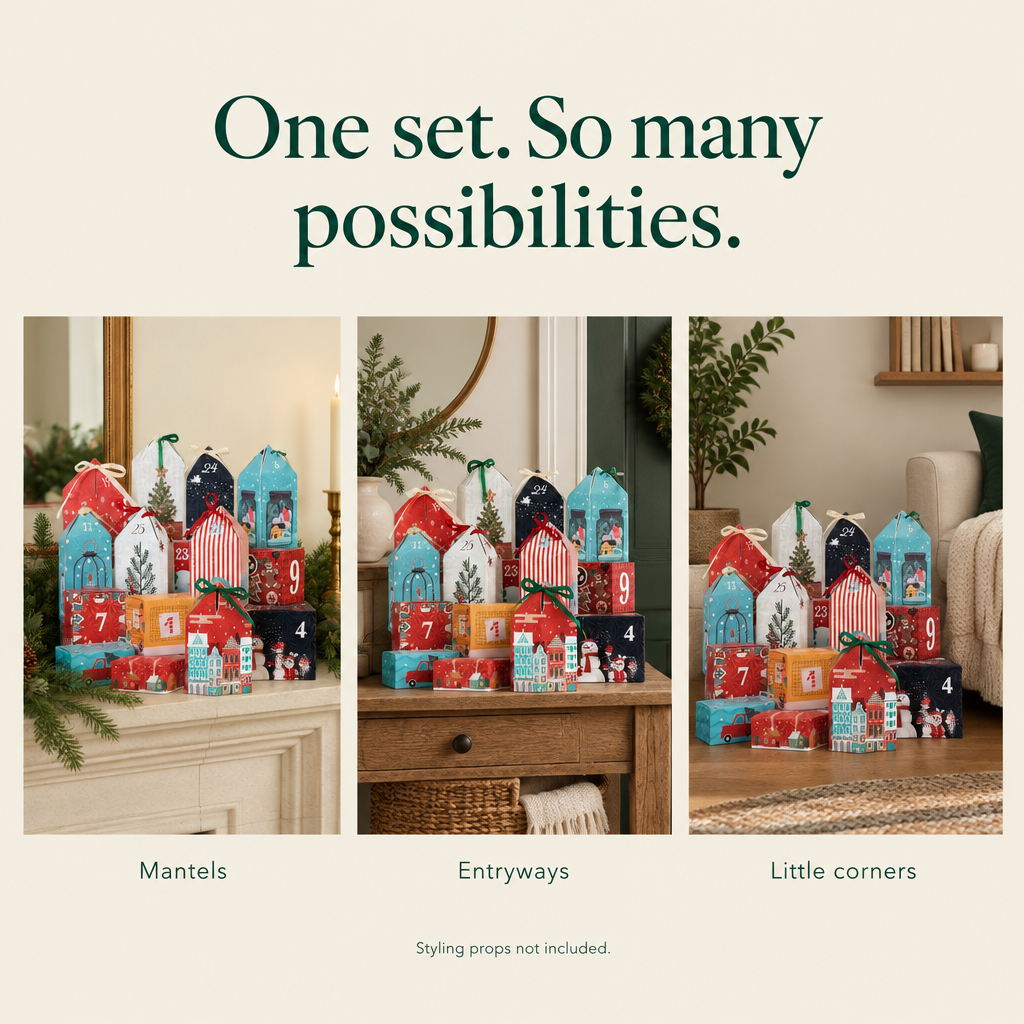 Advent House Boxes to Fill – 25 Pack — possibilities