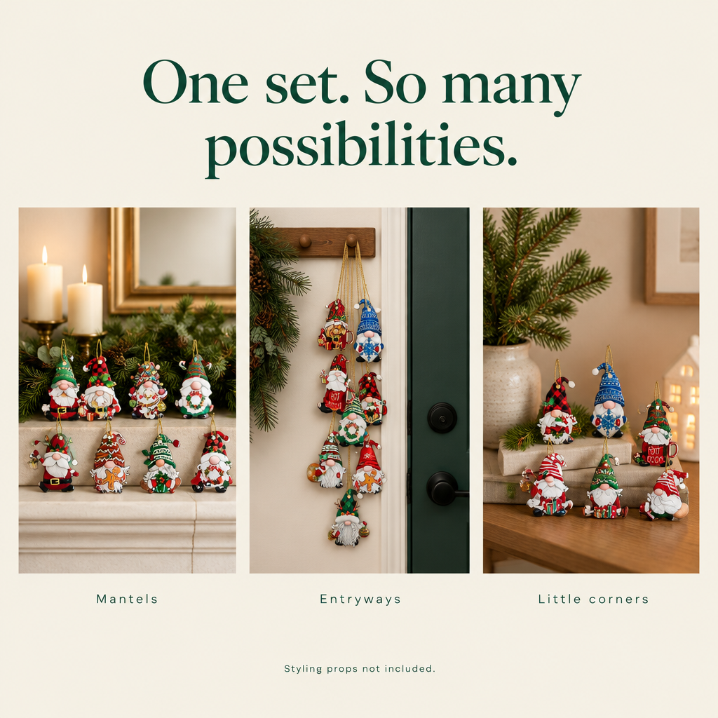 Miniature Gnome Ornaments – 24 Pack — possibilities