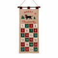 Burlap Merry Christmas Advent Calendar – 24 Pockets — product