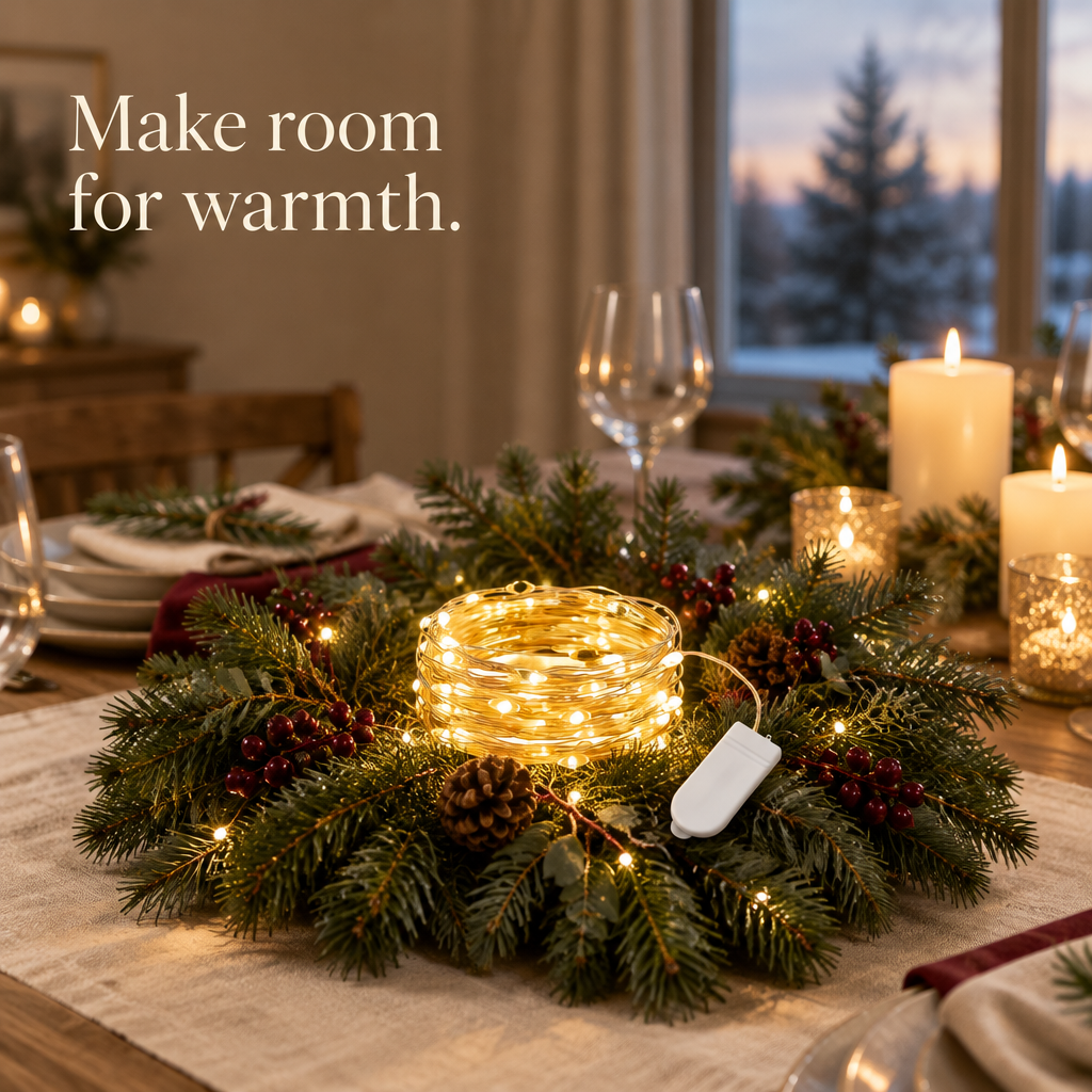 Mini Fairy Lights – 6 Pack, 7 ft — in use