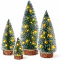 Lighted Bottle Brush Trees – 4 Pack — product