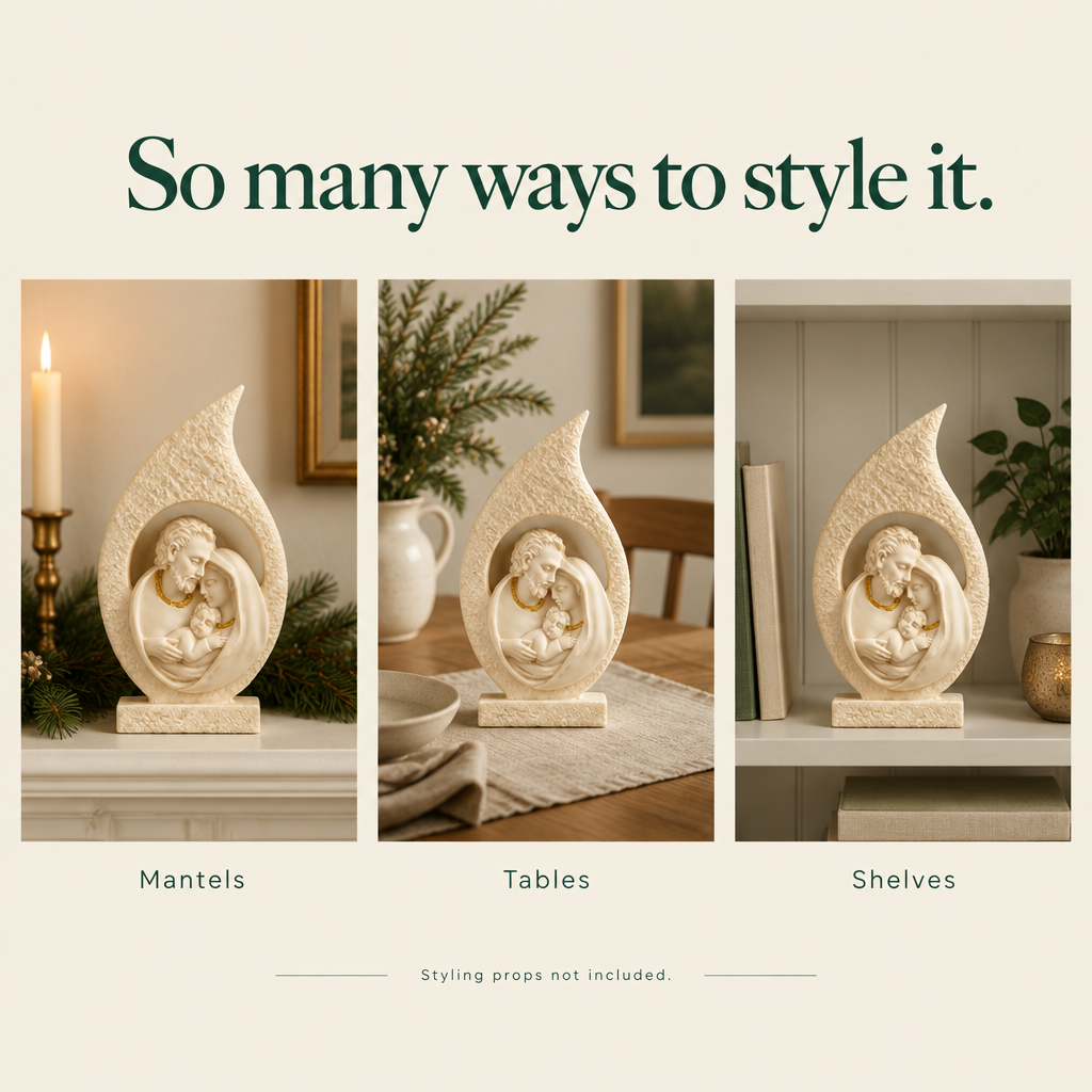 Holy Family Resin Figurine — styling ideas