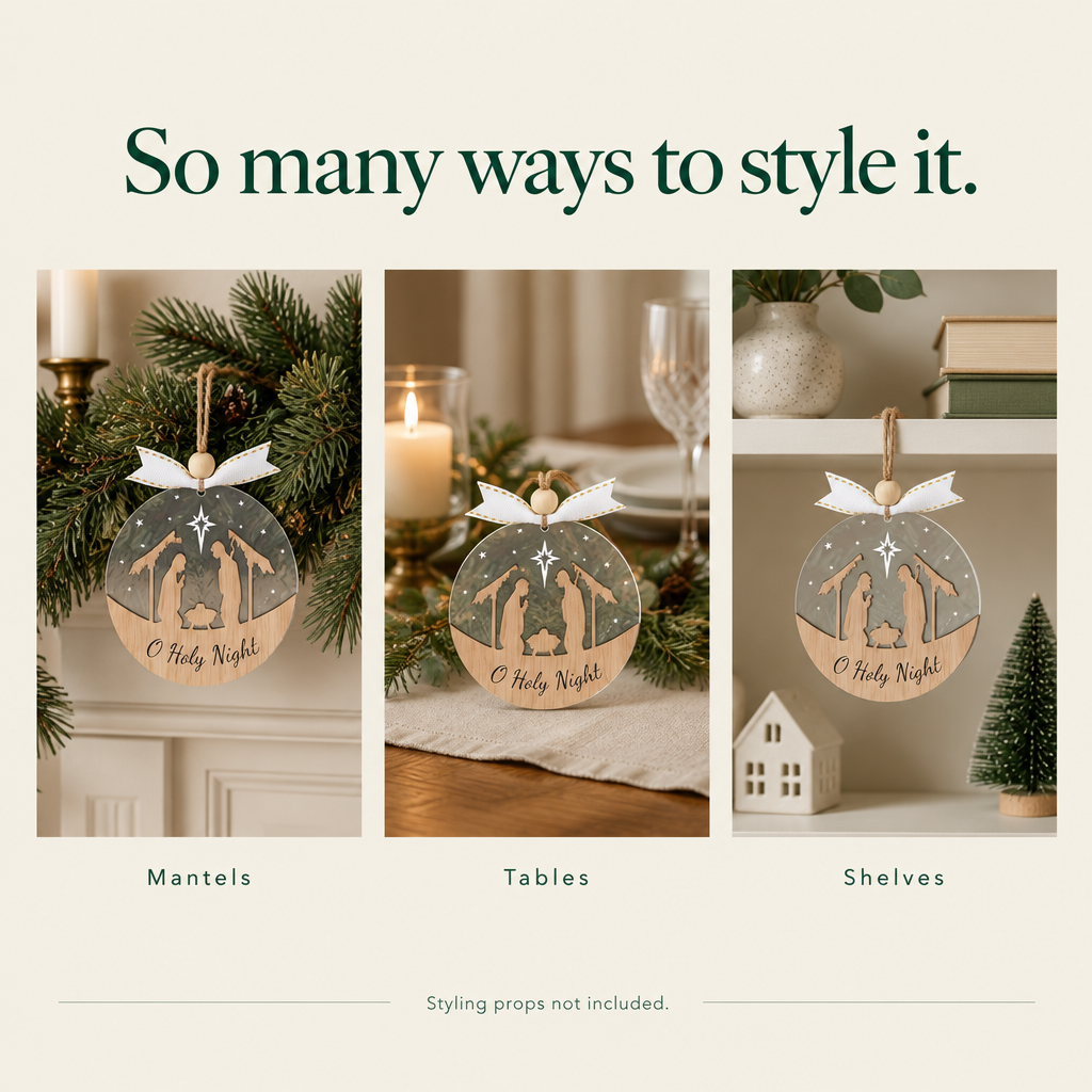 Clear Nativity Ornaments – 16 Pack — styling ideas
