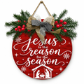 Jesus Is the Reason Round Door Sign — product