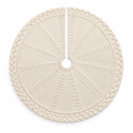 Cream Cable Knit Tree Skirt – 48 in — product