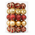 Red & Gold Ball Ornaments – 30 Pack — product