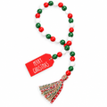 Wood Bead Garland with Tassels – 32 in — product