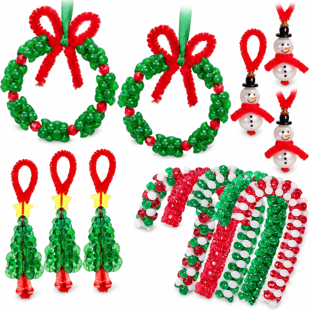 Beaded Christmas Ornament Craft Kit – Makes 40 — product
