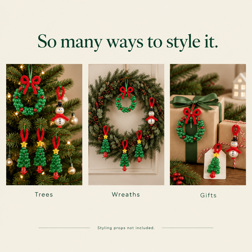 Beaded Christmas Ornament Craft Kit – Makes 40 — styling ideas