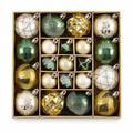 Emerald & Gold Ornament Set – 21 Pieces — product