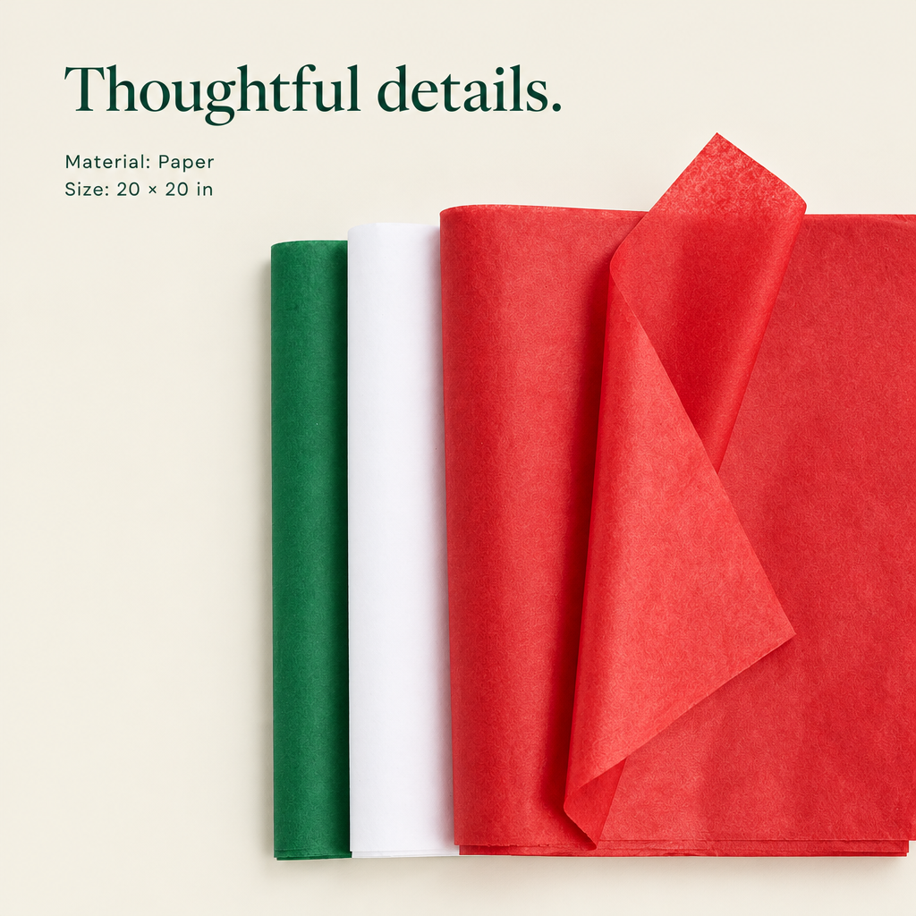 Christmas Tissue Paper – 72 Sheets — details