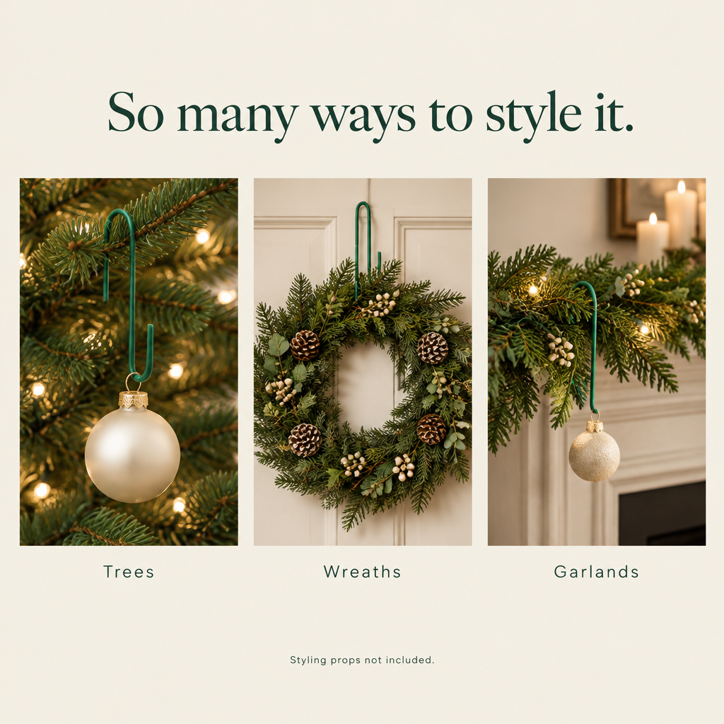 Green Ornament Hooks – 300 Pack — styling ideas