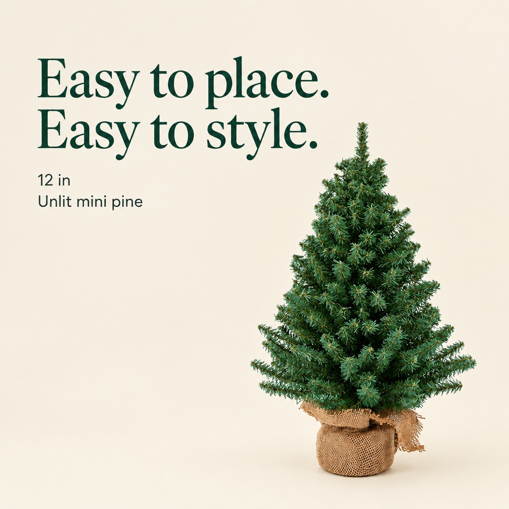 Miniature Pine Tree – 12 in — details