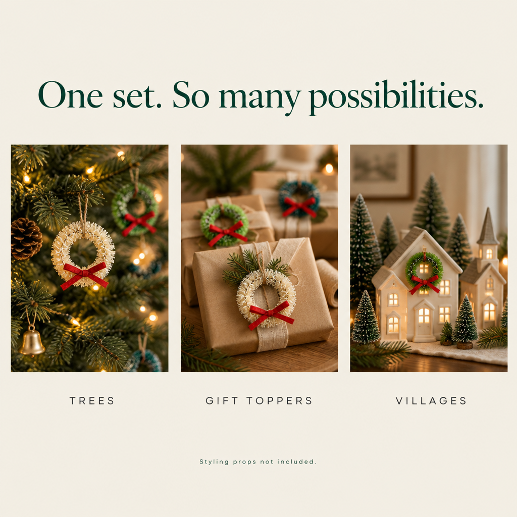 Miniature Sisal Wreaths – 18 Pieces — possibilities