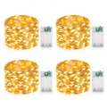 Warm White Battery Fairy Lights – 4 Pack, 16 ft, 50 LEDs