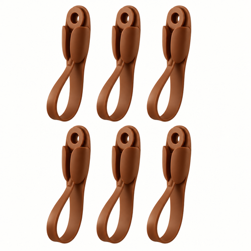 Brown Christmas Garland Hangers – 6 Pack
