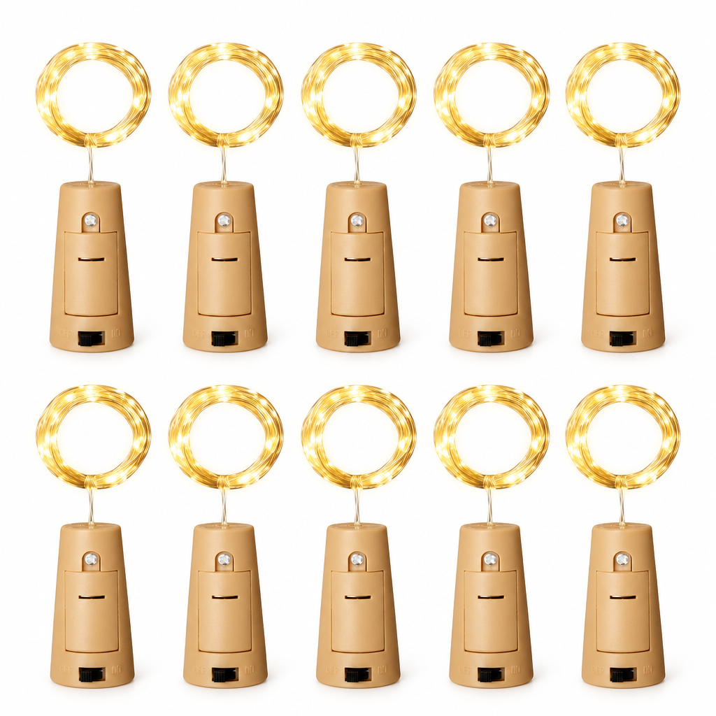 Wine Bottle Cork Lights – 10 Pack, 4 ft — product