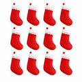 Red Felt Christmas Stockings – 12 Pack, 15 in — product