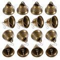 Vintage Bronze Jingle Bells with Clips – 16 Pack — product
