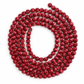 Cranberry Red Wood Bead Garland – 8.5 ft — product