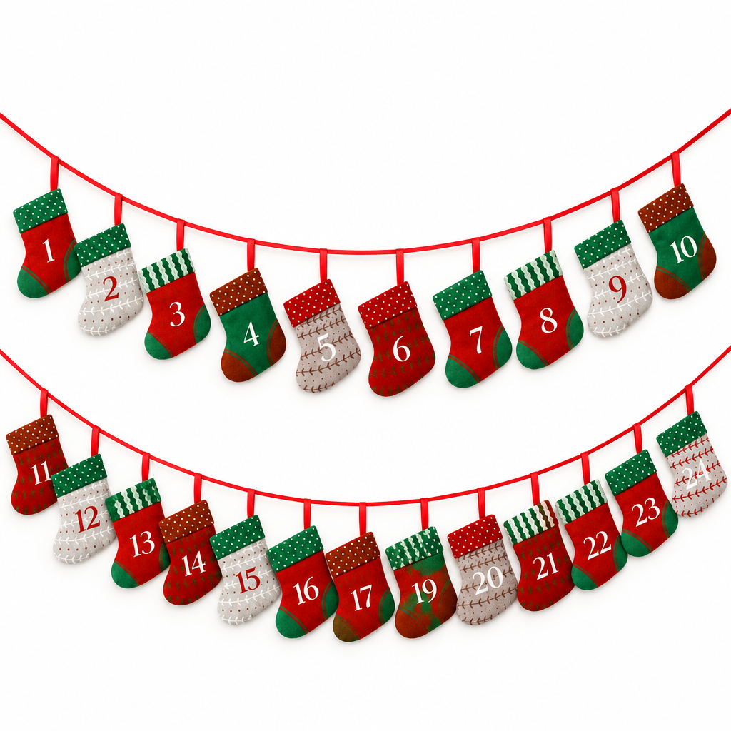 Reusable Mini Stocking Advent Calendar – 24 Days — product