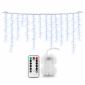Cool White Icicle Lights with Remote – 10 ft, 102 LEDs — product