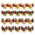 Mini Christmas Bows with Bells & Berries – 20 Pack — product