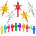 Ceramic Christmas Tree Replacement Pegs – 117 Bulbs & 5 Stars — product