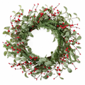 Eucalyptus & Red Berry Front Door Wreath – 18 in — product