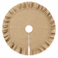 Small Ruffled Linen Tree Skirt – 19.7 in — product