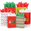 Christmas Gift Bags with Tissue Paper – 24 Pack, 3 Sizes — product