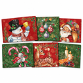 Retro Santa & Snowman Placemats – 6 Pack — product