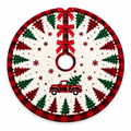 Red Truck & Plaid Trees Christmas Tree Skirt – 48 in — product